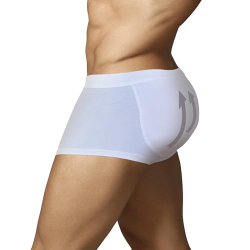 Boxer avec Rembourrage Dorsal pour Augmenter Le Volume et la Taille des Fesses - sous-vêtements avec des tampons pour Les Hommes - Men's Padded Buttocks -...