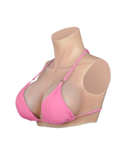 SILIFEELER Silicone Breastplate Fake Boobs C Cup Breast Plates Breast Forms for Transgender Cosplay Drag Queen Crossdresser