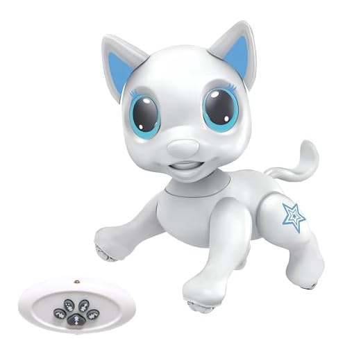 Generico Licorne Télécommandé Chien Radio Commande Chat avec Télécommande avec Lumières Sons et Vers Chiots Smart Interactifs Robot Multifonction Animal Intelligent Télécommandé Infrarouge (chat)