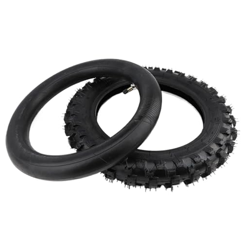 Pneu extérieur 2.50-10 avec chambre à air, pneu de roue avant et arrière de 10 pouces for Dirt Pit Bike et moto de Motocross(Inner tube and outer)