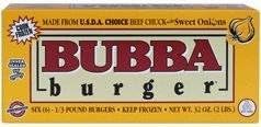BUBBA BURGER BEEF CHUCK PATTIES SWEET ONION 32 OZ BOX PACK OF 2