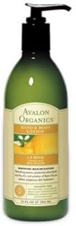 Avalon Organics Refreshing Lemon Hand & Body Lotion 12 oz Lotion
