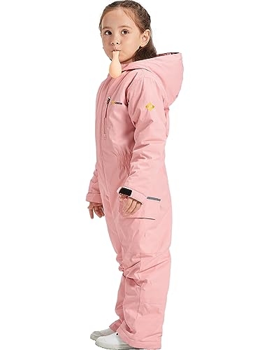 Image of GEMYSE Kids One Pieces Ski Suits Jumpsuits Boys Girls' Winter Outdoor Snowboarding Waterproof Snowsuits