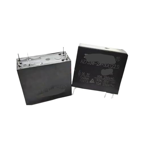 Relais AZ733W-2A-3DE 3V 10A bipolaire à 6 broches pour circuits imprimés lot de 2