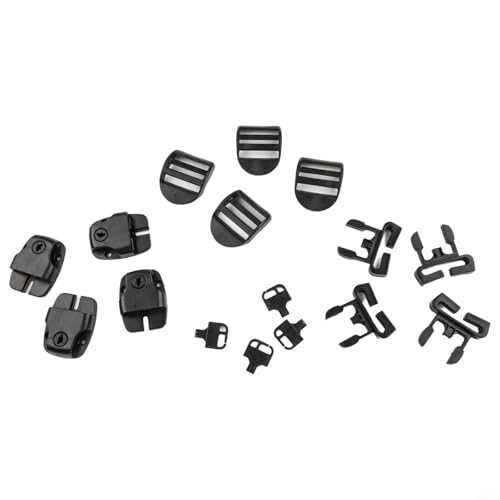 Kit de réparation de loquet de couverture de spa, lot de 4 verrous à clip en plastique, avec clés et vis, pour couvercle de jacuzzi à sangle de 2,5 cm de large, matériel de rechange d'extérieur
