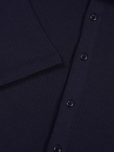 Image of Thomas Scott Men's | Solid | Half Sleeve | Slim Fit | Cotton Blend | Spread Collar | Casual Shirt