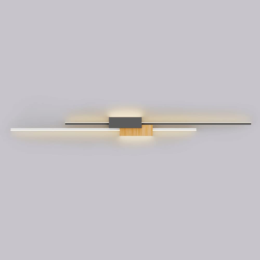 Applique murale LED 47,2" en métal et acrylique avec éclairage moderne de 28W pour la chambre