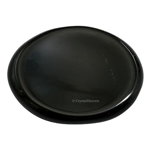 Image of Black Agate Crystal Thumb Worry Pebbles Stones for Anxiety Stress Relief