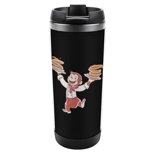 ステンレス水筒 おさるのジョージ タンブラー 魔法瓶 コーヒーカップ ウォーターボトル 旅行カップ 二重構造 ふた付き 保温保冷 人気 漏れない 男の子 女の子 大人 380ml