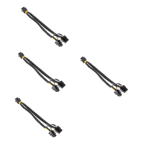 Cable de alimentación divisor gráfico doble de 4 piezas para GPU de ordenador