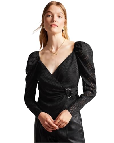 Ted Baker Lazare Noir Taille 1 : mode femme chic, top noir polyvalent et confortable
