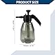Hihaha Sprühflasche/Außen-Handdruck-Gartensprüher für Garten Zuhause/Einstellbarer Kunststoff 2L / 1 Stück Schwarz