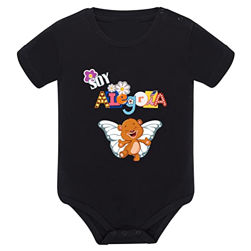 Body bébé manches courtes noir en coton pour nouveau-né 3-6 mois