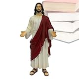 Generisch Jesus Skulptur | Spirituelle heilige Skulptur mit offenen Armen - Religiöse inspirierende Statue | Für Schreibtisch Feiertage Geburtstag Party Büro Zuhause Schlafzimmer Kaminsims