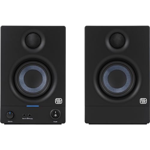 PreSonus Eris 3.5 Gen 2 Studio Monitor Desktop Speakers Pair 3.5-inch 50W Ideal for Home Multimedia Gaming and Music Production Black