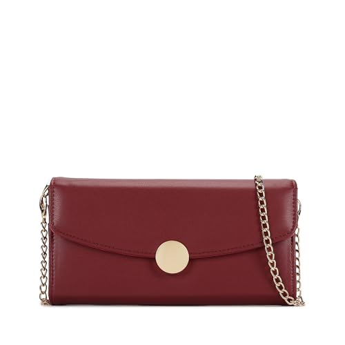 Image of Fastrack Women's Linklet Clutch | Detachable Chain, Card & Cash Slots, Magnetic Flap | Modern Evening Bag | 6 Months Warranty