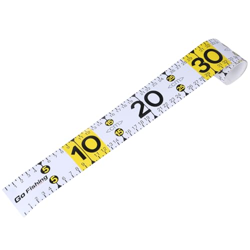 HUANIZI Self-Adhesive Fish Ruler Waterproof Decals Tape Fishing Measuring Tape Sticker for Fishing, Boats, Kayak, Net Easy to Us