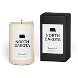 Homesick Premium Scented Candle, North Dakota - Scents of Spruce Needles, Clove, 13.75 oz, 60-80 Hour Burn, Natural Soy Blend Candle Home Decor, Relaxing Aromatherapy Candle