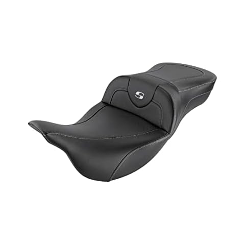 Saddlemen SADDLEMEN 0801-1189 808-07B-186 Extended Reach Road Sofa Seat Carbon Fiber 08+ TOURING MODELS BLACK CARBON FIBER Cover