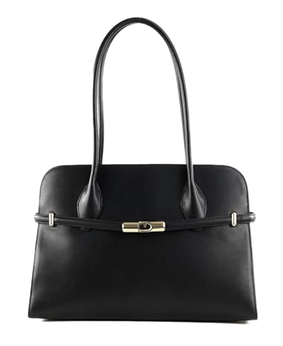 Sac à épaule Goccia Dome Furla cuir noir fini les sacs encombrants