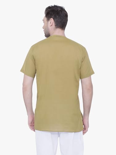 Image of Rajubhai Hargovindas Men's Pure Cotton Short Kurta | Pack of 4 |