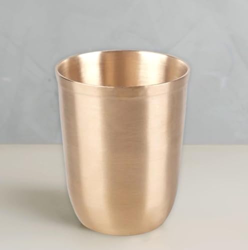 Image of SPS International Pure Kansa(Bronze) Glass Tumbler(1Piece) Perfect for Water Juice Milk tea coffee Beverage Serving. Gift for your loved once on special occasions and festive. Charm your dinning area.