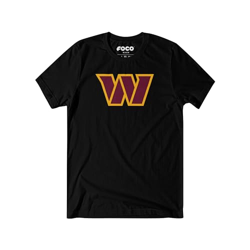 Image of FOCO Men's NFL Team Primary Logo Black Short Sleeve T-Shirt