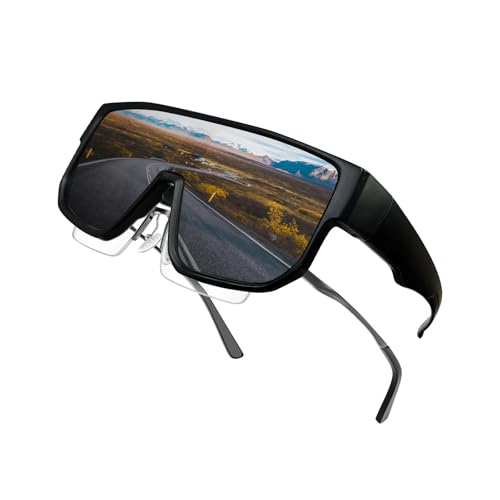 Moman CG Motorradbrille, Sicherheitsbrille, Skibrille, Anti-Beschlag-Sonnenbrille, Staubschutz, Windschutz Fahrradbrille-OTG-kompatibel,