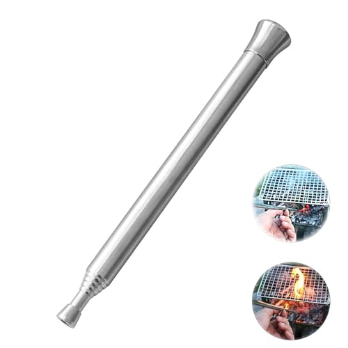 1 PCS Fire Blow Pipe Telescopic Blow Fire Tube Camping Blow Fire Blower Pipe Campfire Tool for Camping Traveling Fireplace