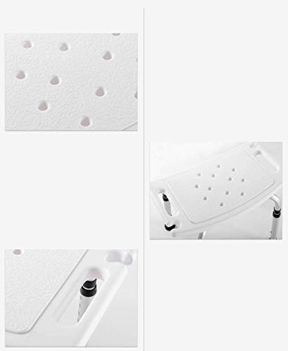 Chaise de douche handicapé CHEWYNP avec dossier et tabouret de bain senior