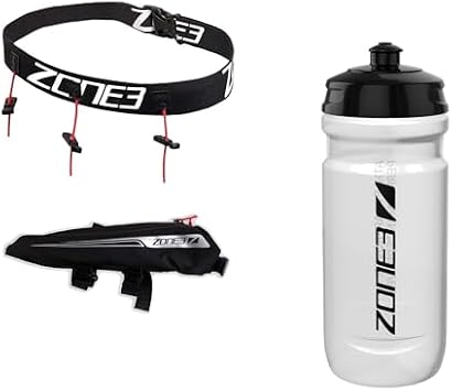 ZONE3 Ultimate Triathlon Bike Bundle   Race Belt, Aero Bento Box & 600ml Water Bottle | Race Day Essentials