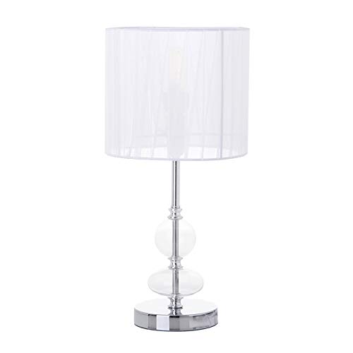 Lola Derek - Lámpara de sobremesa Moderna Plateada de Metal para salón Fantasy Cover