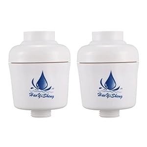 Evarbuild 2X Keuken In-Line Douche Bad Hoofd Zuiveringsinstallatie Waterfilter Gezondheid Verwijder Chloor, In-Line Douchefilter