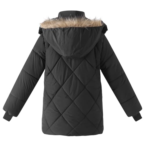 Boys Toddler Jackets Coats Winter Outwear with Hood Long Fleece Lined Clothes2