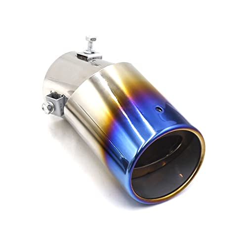 Universal Car Exhaust Muffler Tip Straight/Elbow Aluminum Pipe Modified Tail Throat Liner Pipe Exhau