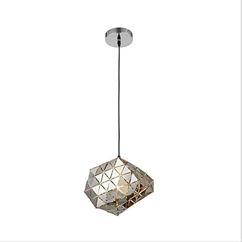 HSLJ1 Nordic Extravagance Post-Modern Phantom Creative Stainless Steel Suspension Light Mini Crystal Chandelier Ceiling Finish Chrome Pendant Cover