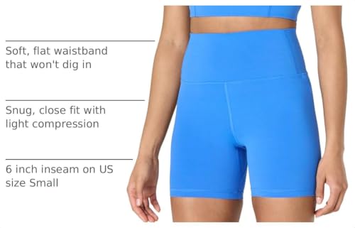 Image of Amazon Essentials Women's Active FormFlex Buttery Soft High Waist 7 inch Yoga Biker Shorts
