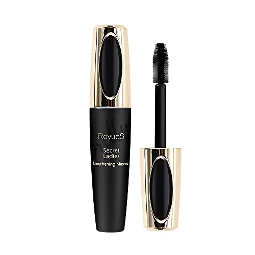KISSIO 4D Silk Fiber Lash Mascara Waterproof,Thrive Mascara,Voluptuous Volume,Intense Length,Long Lasting,No Smudging,No Clumping,Cruelty Free,Black