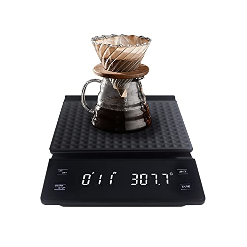 Küchenwaage LCD-Display, Küchen-Kaffeewaage mit Timer, 3 kg Wiegen, Waage, Schmuck, Barista, hochpräzise Kochwaage, Messwerkzeug Küchenwaren (Color : Type 1)
