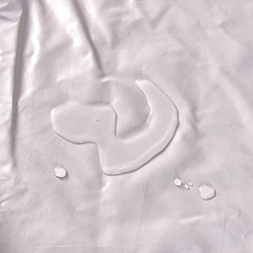 Image of Waterproof Mattress Protector Double Size 78x48 - Waterproof Terry Cotton Mattress Protector /Bed Cover Double Size Bed - Beige Color - Water Proof Mattress Protector for Kids Urine