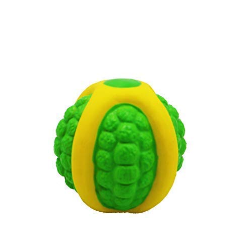 WoofyEetoys Dog Latex Squeaky Toys for All Types of Pets, Dogs & Puppies (Green Melon Small).