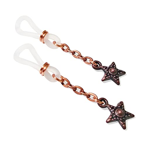 Star Fake Nipple Piercing Adjustable Noose Nipple - Copper Fake Nipple Jewelry - Clip On Nipple Rings - Nipple Shields Non Piercing