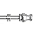 A&F Rod Decor - Mariel Curtain Rod 48-84 inch - Satin Nickel