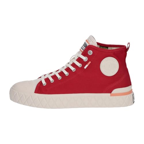 Image of Palladium Unisex Palla Ace Mid Organic Canvas Lace Up Sneaker