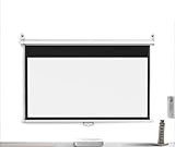 60-Zoll-Projektionsleinwand mit manueller Steuerung, 72-Zoll-Projektionsleinwand zum Herunterziehen mit automatisch verriegelnder, einziehbarer Filmleinwand für Heimkino, Kino, Büro (72 Zoll