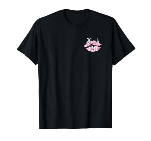 Fuck off Lips Pocket Tee - Funny Sarcastic Humor Men Women T-Shirt