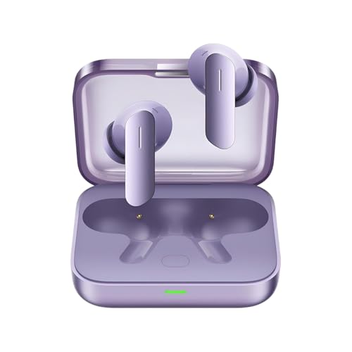 Image of Original Wireless Earbuds with 12.4mm Bass Drivers, 52H Playtime, 360 Immersive Sound, & IP55 Build for realme Air 7 Buds [Lavender Purple]
