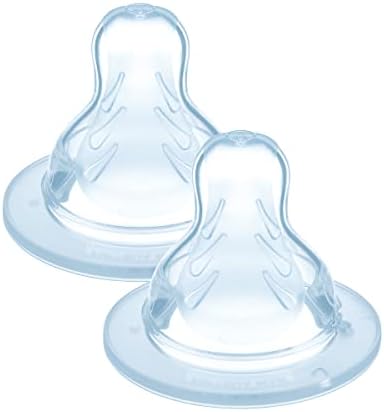 MAM Teats Size 2, Suitable for 2+ Months, MAM Medium Flow Teats with SkinSoft Silicone, Fits All MAM Baby Bottles, Baby Feeding Essentials, Pack of 2