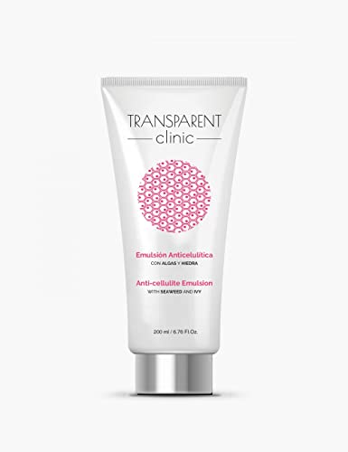 Transparent Clinic - Emulsión anticelulítica con algas y hiedra - Reductor de grasa - 200 ml
