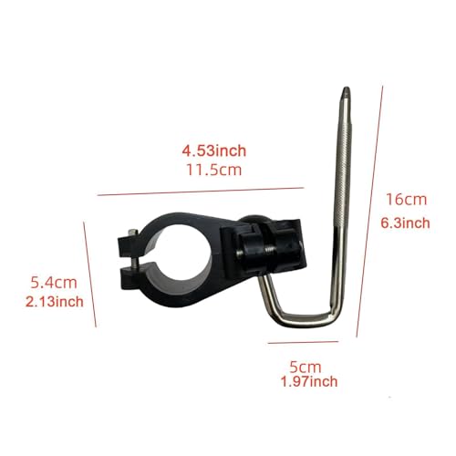 Clamp metálico para rack de batería electrónica 4.53x2.13x6.30 in miniatura 6
